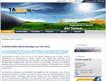 Tablet Screenshot of 1a-solar.com